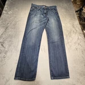 Lucky Brand Jeans Mens 34x32 Blue Denim 221 Original Straight Classic Fit Pants
